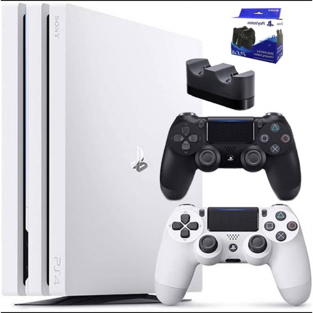 PlayStation4(プレイステーション4)のPlayStation 4 pro white 1TB エンタメ/ホビーのゲームソフト/ゲーム機本体(家庭用ゲーム機本体)の商品写真