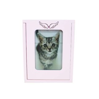 【メモリアル工房 響】ペット仏壇 メモリアルBOX ボックス型仏壇 天使のはね (猫)