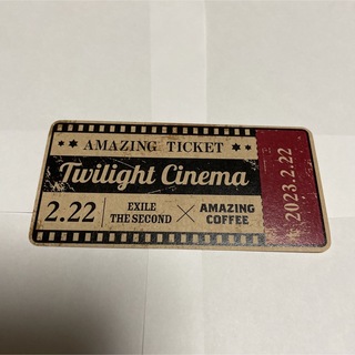 エグザイルザセカンド(EXILE THE SECOND)のamazing coffee Twilight Cinema ステッカー ②(ミュージシャン)