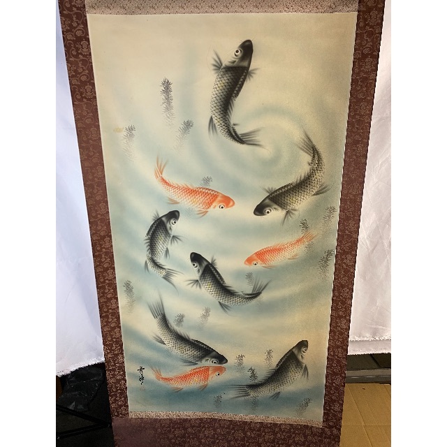 絵画/タペストリー鯉魚