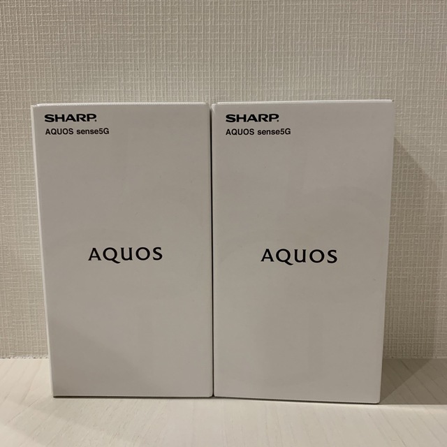 AQUOS(アクオス)のSHARP AQUOS sense5G SH-M17 2台セット スマホ/家電/カメラのスマートフォン/携帯電話(スマートフォン本体)の商品写真