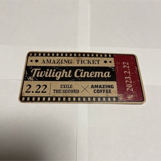 エグザイルザセカンド(EXILE THE SECOND)のamazing coffee Twilight Cinema ステッカー ⑥(ミュージシャン)
