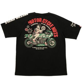 テッドマン(TEDMAN)のピークドイエロー/Tシャツ/ブラック/PYT-238/テッドマン/カミナリ(Tシャツ/カットソー(半袖/袖なし))