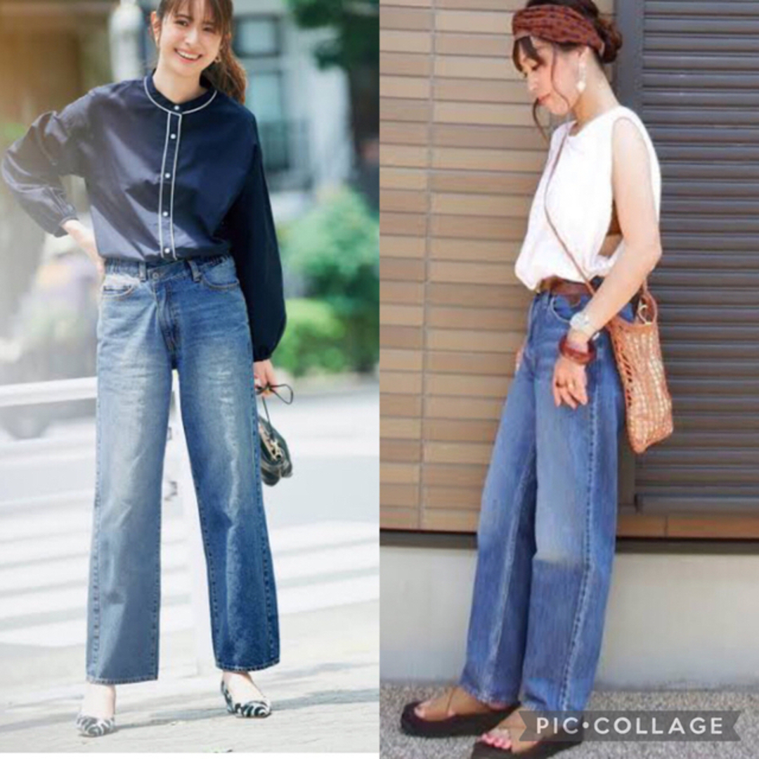 GAP(ギャップ)のGap♡ワイドレッグハイライズデニムパンツ レディースのパンツ(デニム/ジーンズ)の商品写真