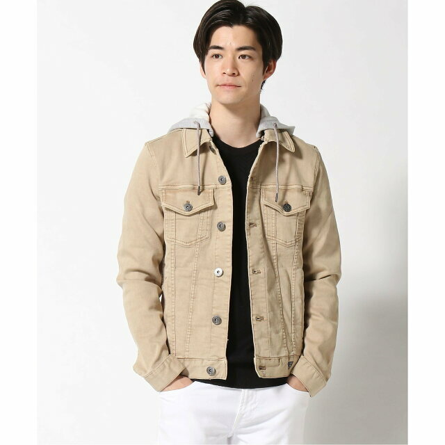 GUESS(ゲス)の【ベージュ(G1K9)】(M)Blake Denim Jacket メンズのジャケット/アウター(Gジャン/デニムジャケット)の商品写真