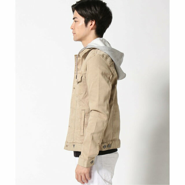 GUESS(ゲス)の【ベージュ(G1K9)】(M)Blake Denim Jacket メンズのジャケット/アウター(Gジャン/デニムジャケット)の商品写真