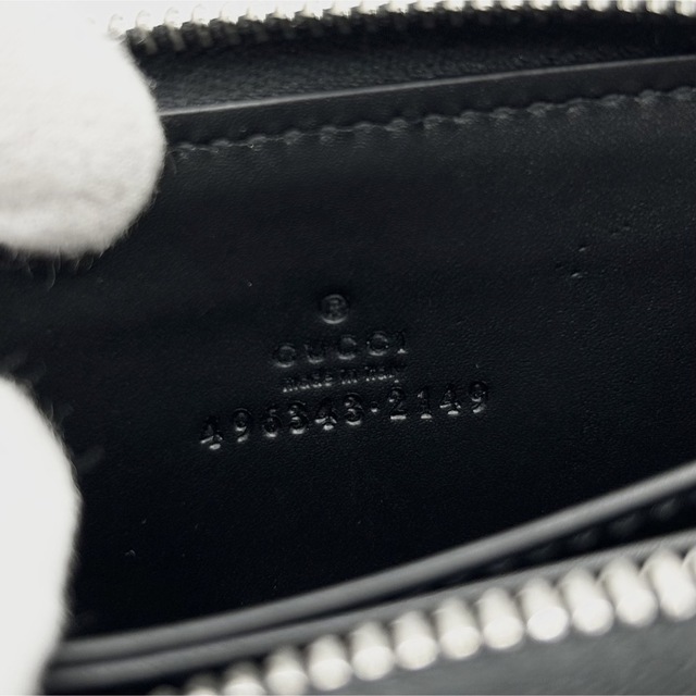 Gucci(グッチ)の極美品 GUCCI コインケース ナイトクーリエ GGスプリーム 虎 ブラック メンズのファッション小物(コインケース/小銭入れ)の商品写真