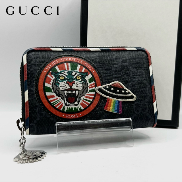 Gucci - 極美品 GUCCI コインケース ナイトクーリエ GGスプリーム 虎