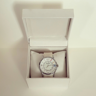 BEL AIR メンズ腕時計 ラバーベルト クオーツ 白 ホワイト OSD19 