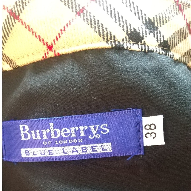 BURBERRY BLUE LABEL(バーバリーブルーレーベル)の美品　バーバリー・ブルーレーベル　スカート レディースのスカート(ミニスカート)の商品写真