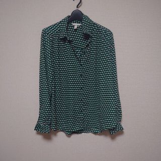 エイチアンドエイチ(H&H)のH＆M　グリーンブラウス(シャツ/ブラウス(長袖/七分))