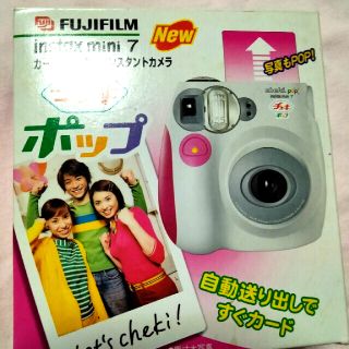 フジフイルム(富士フイルム)の新品未使用品★ チェキポップ instax mini7ピンク★(フィルムカメラ)