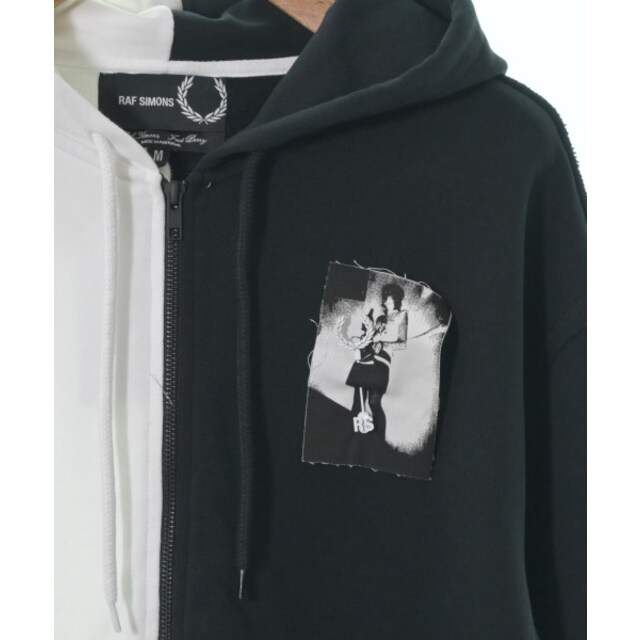 売上最激安 RAF SIMONS ラフシモンズ パーカー M 白x黒 【古着】【中古