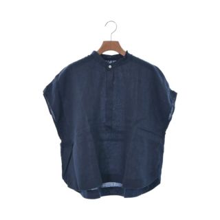 ナチュラルランドリー(NATURAL LAUNDRY)のNATURAL LAUNDRY ナチュラルランドリー ブラウス 2(M位) 紺 【古着】【中古】(シャツ/ブラウス(長袖/七分))