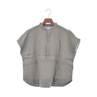 ナチュラルランドリー(NATURAL LAUNDRY)のNATURAL LAUNDRY ブラウス 2(M位) グレー 【古着】【中古】(シャツ/ブラウス(長袖/七分))