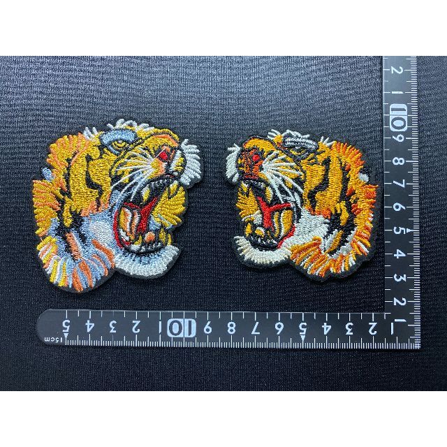未使用品 虎 タイガー 刺繍 ワッペン 大サイズ 30点セット まとめ売り