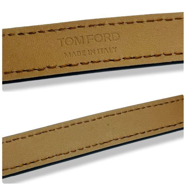 一点物 正規品 TOMFORD T Lock 黒 付属品付 レザー ブレスレット 5