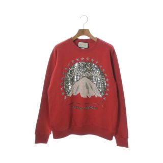 グッチ(Gucci)のGUCCI グッチ スウェット F 赤 【古着】【中古】(トレーナー/スウェット)