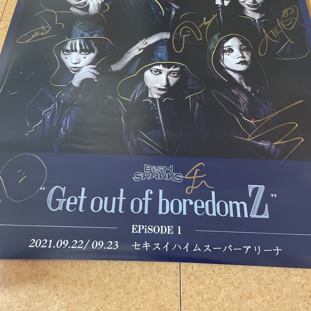 お気にいる BiSHポスターBiSH Bish メンバー全員直筆サイン入り お気にいる BiSHポスターBiSH Bish メンバー全員直筆サイン入り
