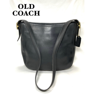COACH オールドコーチ ✨ ハンドバッグ オールレザー 黒 ハーフムーン