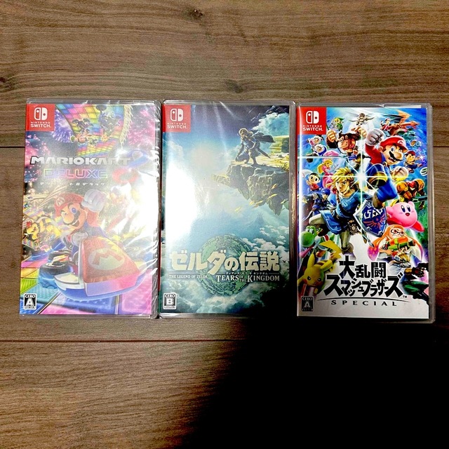 任天堂Switch ゼルダ　スマブラ　マリオカート　３本セット