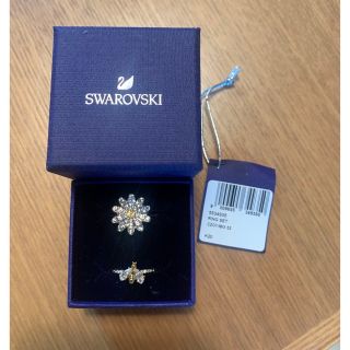 SWAROVSKI - スワロフスキー エターナルフラワー 蜂 花 指輪セット