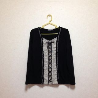 アクシーズファム(axes femme)のａｘｅｓ♡黒ロンT(Tシャツ(長袖/七分))