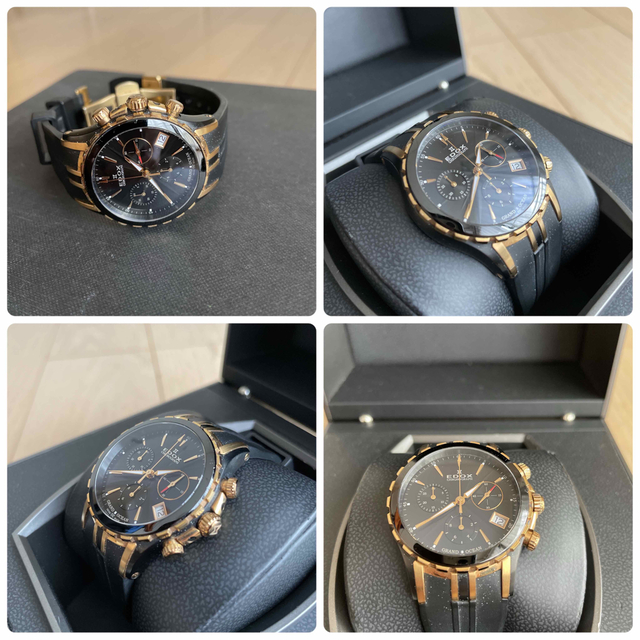 EDOX(エドックス)のエドックEdox グランドオーシャンクロノレデ10410-357RN-NIR中古 メンズの時計(腕時計(アナログ))の商品写真