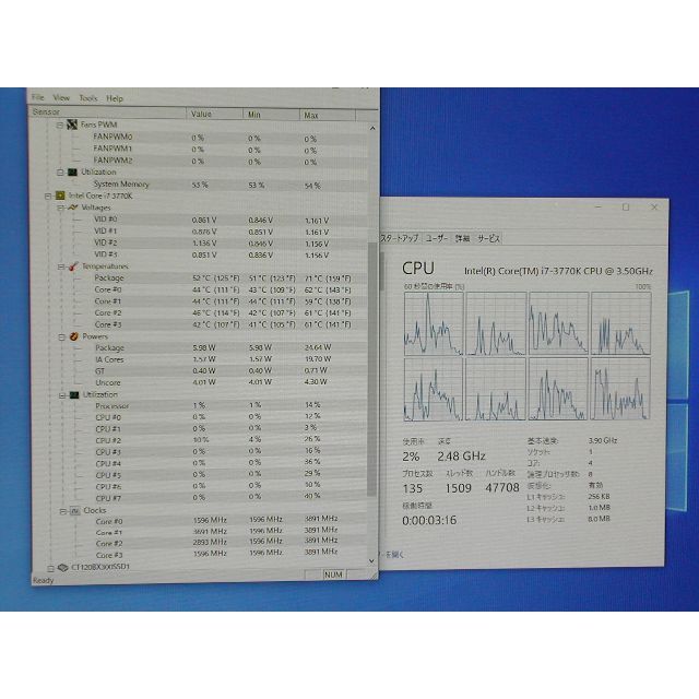 4コア8スレッド　Core i7 3770K  LGA1155 2