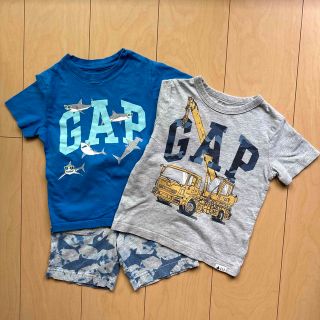 ギャップ(GAP)のGAP  ティシャツ２枚　短パン１枚　　3years  100cm(Tシャツ/カットソー)