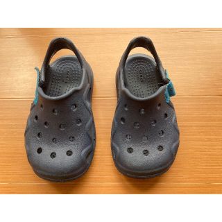 クロックス(crocs)のクロックス　ネイビー　C7(サンダル)