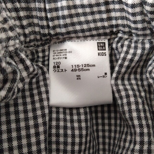 UNIQLO(ユニクロ)の★美品★　ユニクロ　キュロット　ショートパンツ　120cm キッズ/ベビー/マタニティのキッズ服女の子用(90cm~)(パンツ/スパッツ)の商品写真