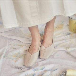 #THE CROSS RIBBON FLAT SHOES👠36(バレエシューズ)