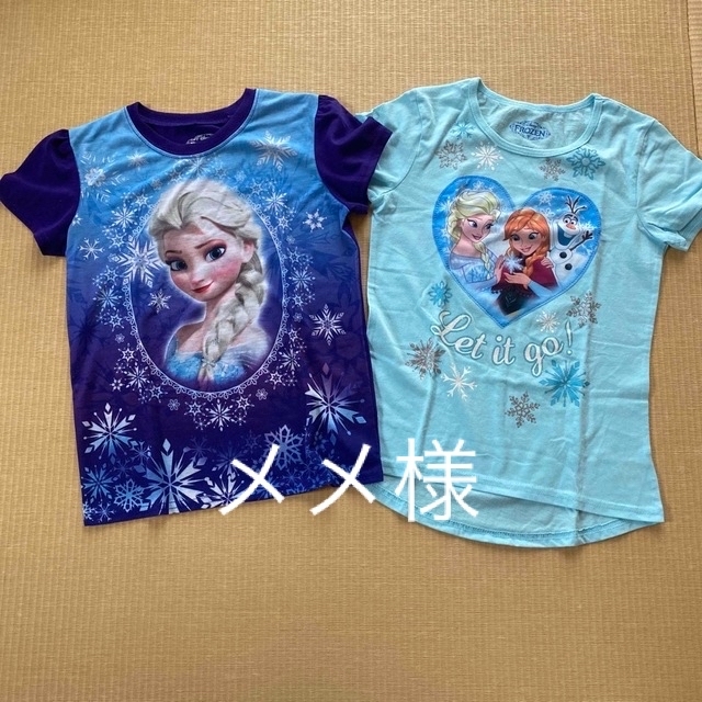 Disney(ディズニー)のDisney FROZEN アナ雪 Tシャツ 2枚 6X キッズ/ベビー/マタニティのキッズ服女の子用(90cm~)(Tシャツ/カットソー)の商品写真