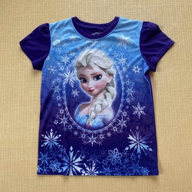 Disney(ディズニー)のDisney FROZEN アナ雪 Tシャツ 2枚 6X キッズ/ベビー/マタニティのキッズ服女の子用(90cm~)(Tシャツ/カットソー)の商品写真