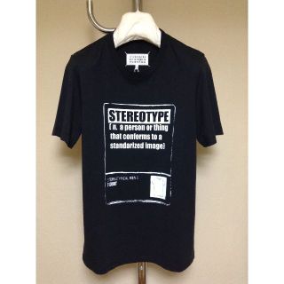 マルタンマルジェラ(Maison Martin Margiela)の新品 46 マルジェラ 18aw ステレオタイプ Tシャツ ブラック 6063(Tシャツ/カットソー(半袖/袖なし))