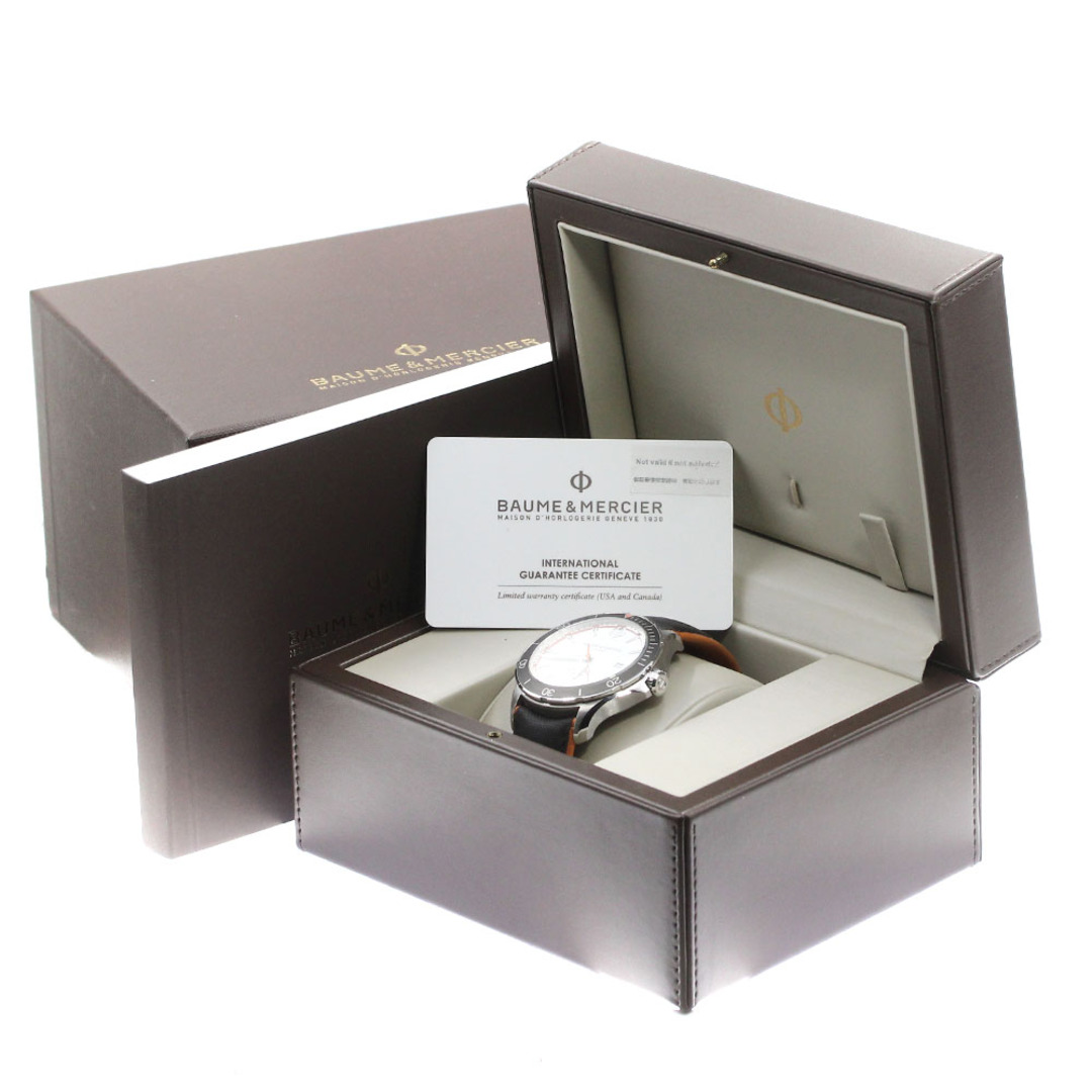 BAUME&MERCIER(ボームエメルシエ)のボーム＆メルシェ Baume & Mercier M0A10337 クリフトン クラブ デイト 自動巻き メンズ 箱・保証書付き_753257【ev15】 メンズの時計(腕時計(アナログ))の商品写真