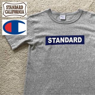 スタンダードカリフォルニア(STANDARD CALIFORNIA)の【美品】スタンダード・カリフォルニア × チャンピオン T1011 BOXロゴT(Tシャツ/カットソー(半袖/袖なし))