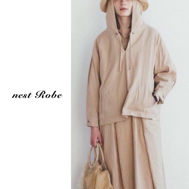 nest Robe(ネストローブ)のnest robe | UpcycleLino アノラックプルオーバー レディースのトップス(シャツ/ブラウス(長袖/七分))の商品写真