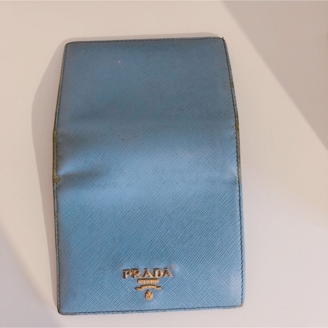 PRADA(プラダ)のPRADA サフィアーノマルチカラー ライトブルー レディースのファッション小物(財布)の商品写真