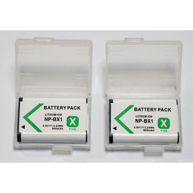 【2個セット】NP-BX1 互換バッテリー(プラケース付き) スマホ/家電/カメラのカメラ(その他)の商品写真