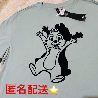 エイチアンドエム(H&M)の新品タグ付★チップのビッグシルエットTシャツ★ディズニー★H&M★アースカラー(その他)