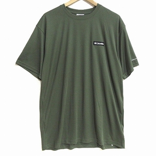 コロンビア(Columbia)のコロンビア タグ付き Tシャツ カットソー 半袖 ロゴ アウトドア 緑 XL(Tシャツ/カットソー(半袖/袖なし))