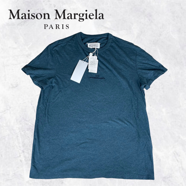 【新品】Maison Margiela 反転ロゴ刺繍 四つタグ Tシャツ 48トップス