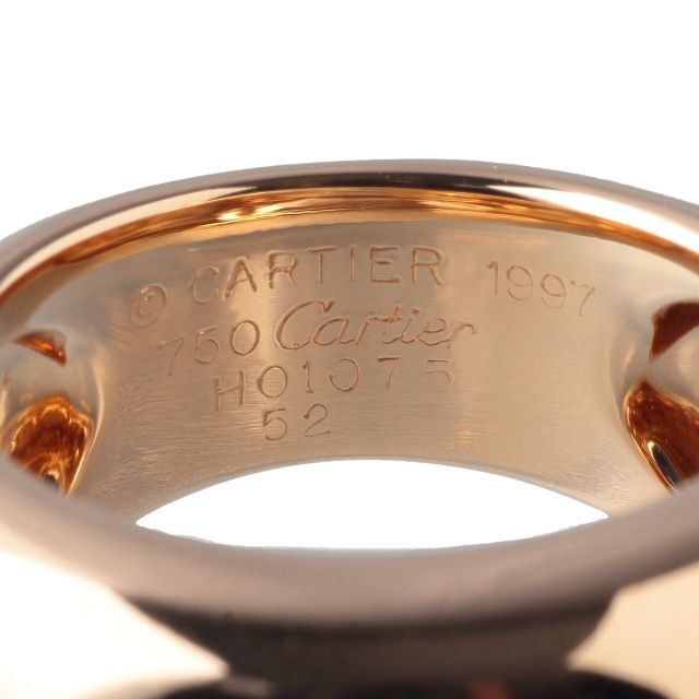 Cartier(カルティエ)のカルティエ ヌーベルバーグ リング #52 750YG 【11796】 レディースのアクセサリー(リング(指輪))の商品写真
