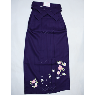 刺繍袴 単品 袴下95cm 適合身長160cm～170cm 紫地 NO38939(振袖)