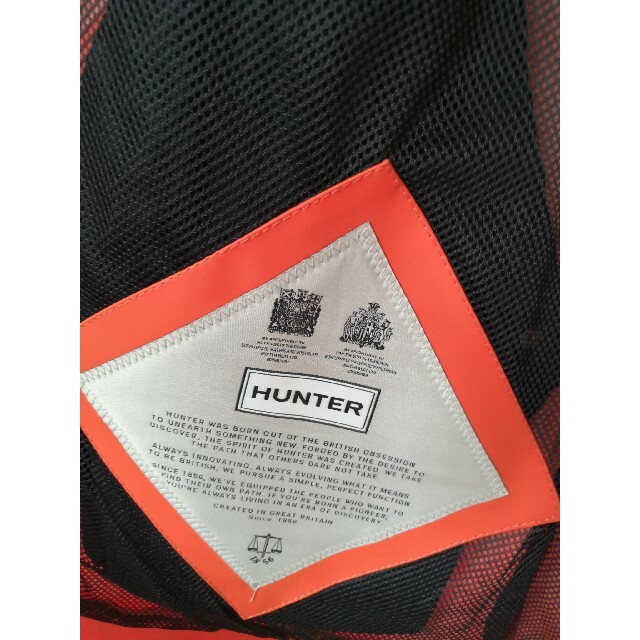 HUNTER(ハンター)のハンター　オレンジ　Sサイズ　HANTER  レディース　レインコート レディースのファッション小物(レインコート)の商品写真