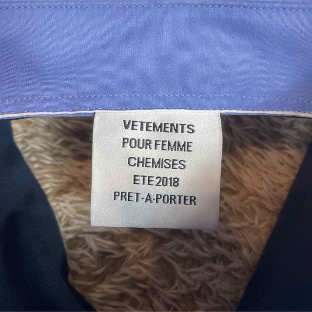 【希少】VETEMENTS ドッキング ロングスリーブ ビッグシャツ M