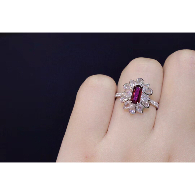 天然 ルビー ダイヤモンド リング 1.03ct k18 f5の通販 by Rui|ラクマ 天然 ルビー ダイヤモンド リング 1.03ct k18 f