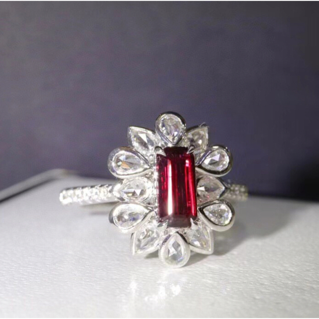 天然 ルビー ダイヤモンド リング 1.03ct k18 f5の通販 by Rui|ラクマ 天然 ルビー ダイヤモンド リング 1.03ct k18 f